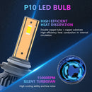 P10 1 Pair 9005 6000K / 6000LM / 55W / DC10-32V IP68 Waterproof Car LED Headlight