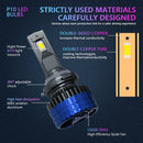 P10 1 Pair 9005 6000K / 6000LM / 55W / DC10-32V IP68 Waterproof Car LED Headlight