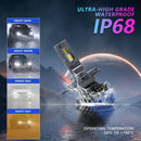 P10 1 Pair H4 6000K / 6000LM / 55W / DC10-32V IP68 Waterproof Car LED Headlight
