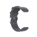 For Huami Amazfit 2/A1807 Steel Buckle Silicone Watch Band(Gray)