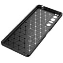 For Sony Xperia 1 IV Carbon Fiber Texture Shockproof TPU Case(Blue)