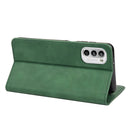 For Motorola Moto G52 Skin Feel Splicing Leather Phone Case(Green)