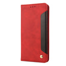 For Motorola Moto G52 Skin Feel Splicing Leather Phone Case(Red)