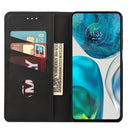 For Motorola Moto G52 Skin Feel Splicing Leather Phone Case(Black)