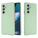 For Motorola Edge X30 5G Pure Color Liquid Silicone Shockproof Phone Case(Green)