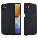 For Samsung Galaxy M23 5G Pure Color Liquid Silicone Shockproof Phone Case(Black)