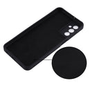 For Samsung Galaxy M23 5G Pure Color Liquid Silicone Shockproof Phone Case(Black)