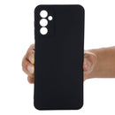For Samsung Galaxy M23 5G Pure Color Liquid Silicone Shockproof Phone Case(Black)