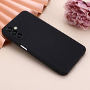 For Samsung Galaxy M23 5G Pure Color Liquid Silicone Shockproof Phone Case(Black)
