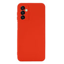 For Samsung Galaxy M23 5G Pure Color Liquid Silicone Shockproof Phone Case(Red)