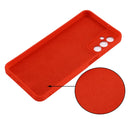 For Samsung Galaxy M23 5G Pure Color Liquid Silicone Shockproof Phone Case(Red)