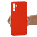 For Samsung Galaxy M23 5G Pure Color Liquid Silicone Shockproof Phone Case(Red)