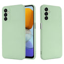 For Samsung Galaxy M23 5G Pure Color Liquid Silicone Shockproof Phone Case(Green)