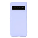 For Google Pixel 7 Pro Pure Color Liquid Silicone Shockproof Phone Case(Purple)