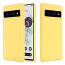 For Google Pixel 7 Pro Pure Color Liquid Silicone Shockproof Phone Case(Yellow)