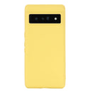 For Google Pixel 7 Pro Pure Color Liquid Silicone Shockproof Phone Case(Yellow)