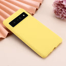 For Google Pixel 7 Pro Pure Color Liquid Silicone Shockproof Phone Case(Yellow)