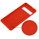 For Google Pixel 7 Pro Pure Color Liquid Silicone Shockproof Phone Case(Red)