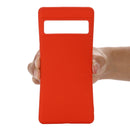 For Google Pixel 7 Pro Pure Color Liquid Silicone Shockproof Phone Case(Red)