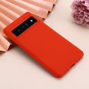 For Google Pixel 7 Pro Pure Color Liquid Silicone Shockproof Phone Case(Red)
