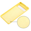 For Google Pixel 7 Pure Color Liquid Silicone Shockproof Phone Case(Yellow)
