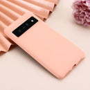 For Google Pixel 7 Pure Color Liquid Silicone Shockproof Phone Case(Pink)