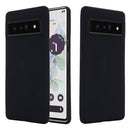 For Google Pixel 7 Pure Color Liquid Silicone Shockproof Phone Case(Black)