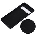 For Google Pixel 7 Pure Color Liquid Silicone Shockproof Phone Case(Black)
