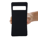 For Google Pixel 7 Pure Color Liquid Silicone Shockproof Phone Case(Black)