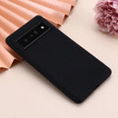 For Google Pixel 7 Pure Color Liquid Silicone Shockproof Phone Case(Black)