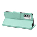 For Motorola Moto G52 Embossed Butterfly Pattern Flip Leather Phone Case(Green)