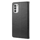 For Motorola Moto G52 Embossed Butterfly Pattern Flip Leather Phone Case(Black)