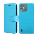 For Blackview A55 Pro Crystal Texture Leather Phone Case(Sky Blue)