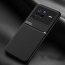 For vivo X80 Pro Classic Tilt Magnetic Phone Case(Black)