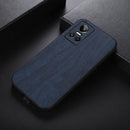For OPPO Realme GT Neo3 Wood Texture PU Phone Case(Blue)