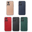 For OPPO Realme GT Neo3 Wood Texture PU Phone Case(Blue)