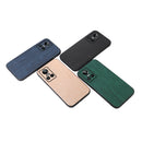 For OPPO Realme GT Neo3 Wood Texture PU Phone Case(Blue)