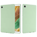 For Samsung Galaxy Tab A7 Lite Solid Color Liquid Silicone Shockpoof Tablet Case(Green)