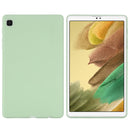 For Samsung Galaxy Tab A7 Lite Solid Color Liquid Silicone Shockpoof Tablet Case(Green)