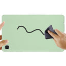 For Samsung Galaxy Tab A7 Lite Solid Color Liquid Silicone Shockpoof Tablet Case(Green)
