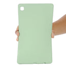 For Samsung Galaxy Tab A7 Lite Solid Color Liquid Silicone Shockpoof Tablet Case(Green)