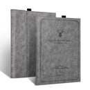 For MicroSoft Surface Pro 7 / 6 / 5 / 4 Deer Head Pattern Tablet Leather Case(Grey)