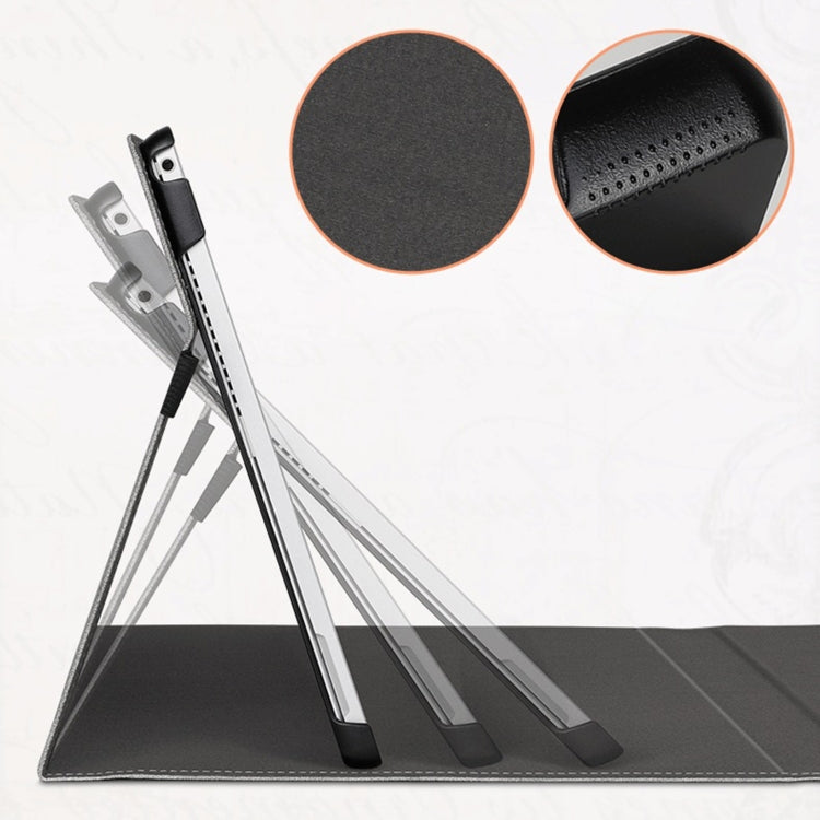 For MicroSoft Surface Pro 7 / 6 / 5 / 4 Deer Head Pattern Tablet Leather Case(Grey)