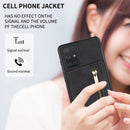 For Samsung Galaxy A71 4G Zipper Card Holder Phone Case(Black)