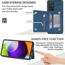 For Samsung Galaxy A71 4G Zipper Card Holder Phone Case(Blue)