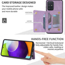 For Samsung Galaxy A71 4G Zipper Card Holder Phone Case(Purple)