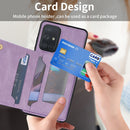 For Samsung Galaxy A71 4G Zipper Card Holder Phone Case(Purple)