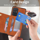 For Samsung Galaxy A71 4G Zipper Card Holder Phone Case(Brown)