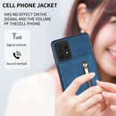 For Samsung Galaxy A53 5G Zipper Card Holder Phone Case(Blue)