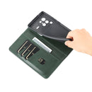 For vivo X80 Pro AZNS Magnetic Calf Texture Leather Phone Case(Dark Green)